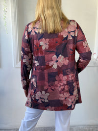 Isabella Burgundy Soft Knit Tunic