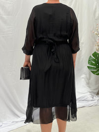 Ivanka Black Silk Dress