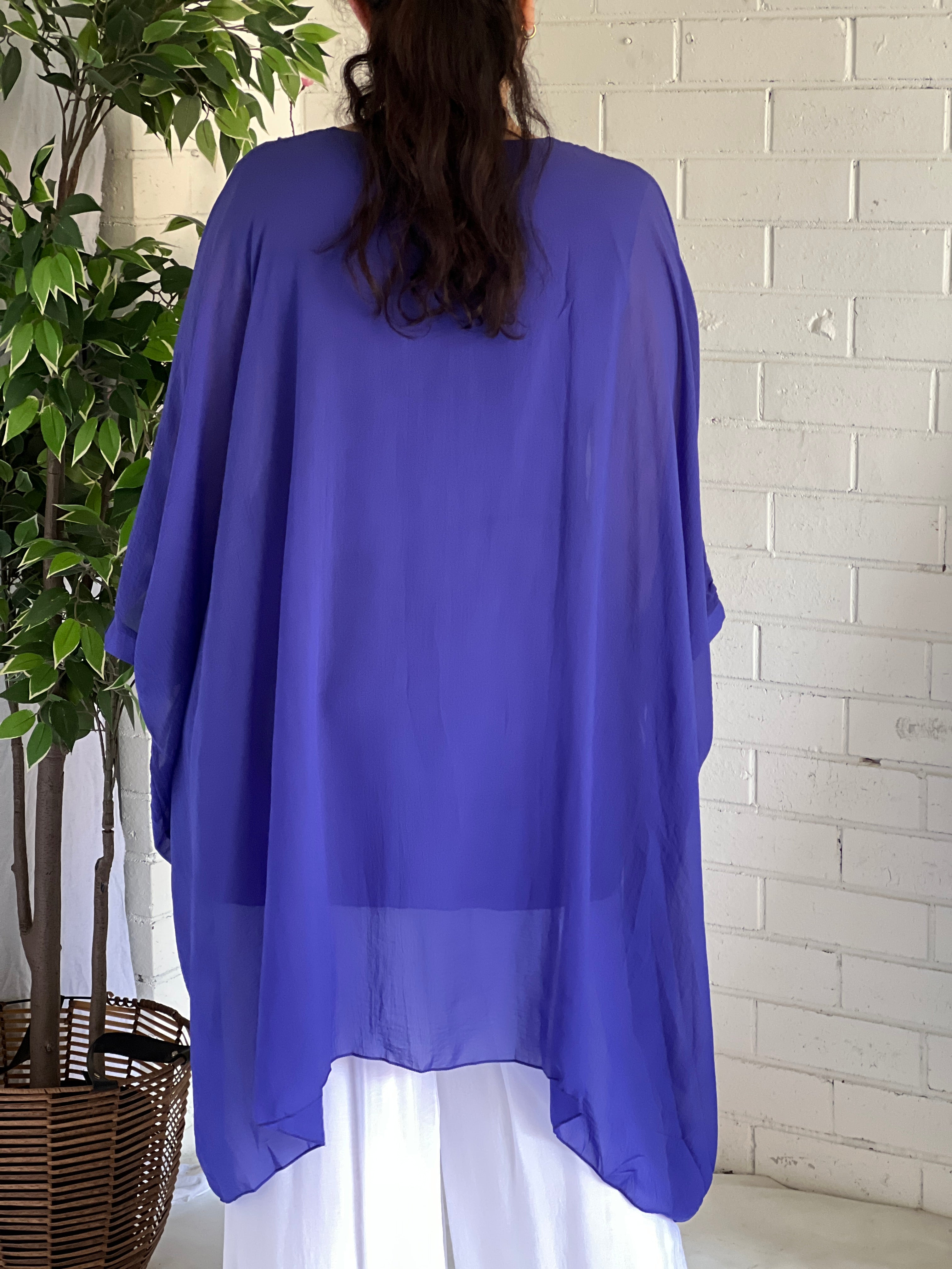 chiffon kaftan tops