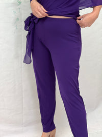 Juno Purple Jersey Pants