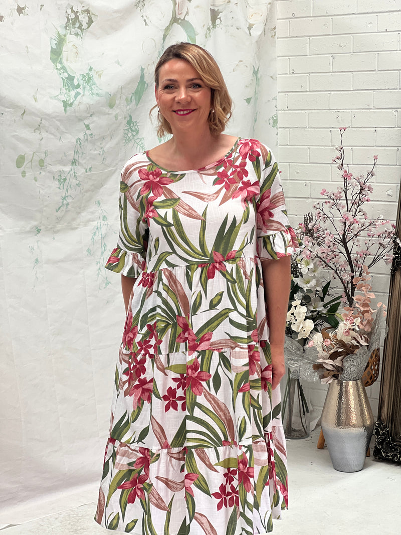 Kane Garden Linen Dress