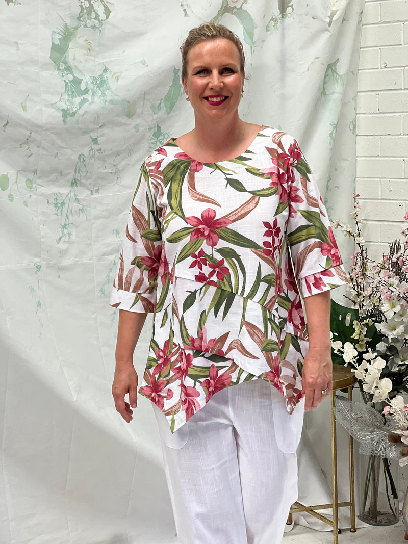 Karla Garden Linen Top