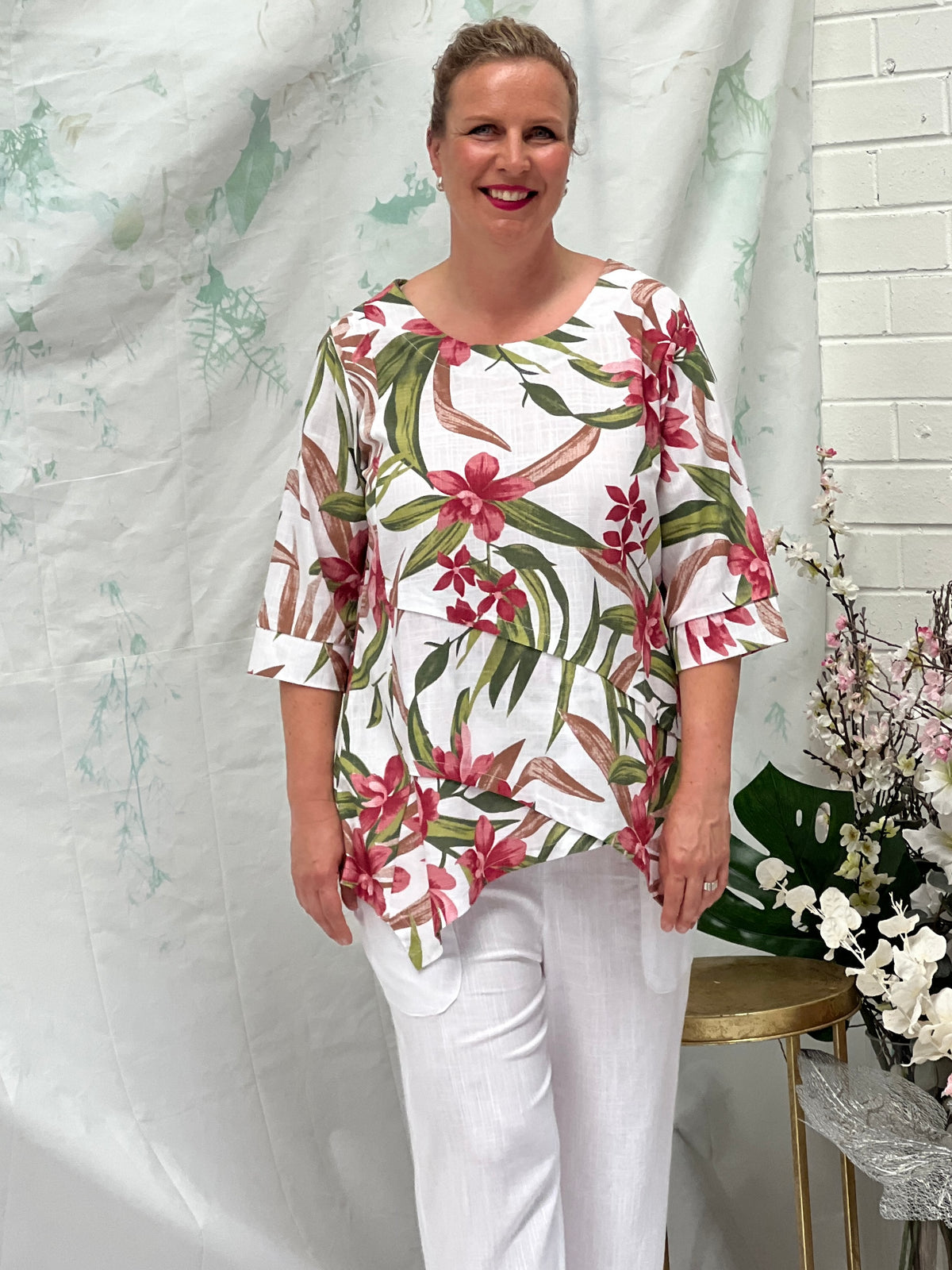 Karla Garden Linen Top