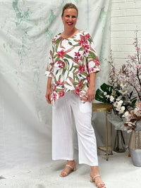 Karla Garden Linen Top