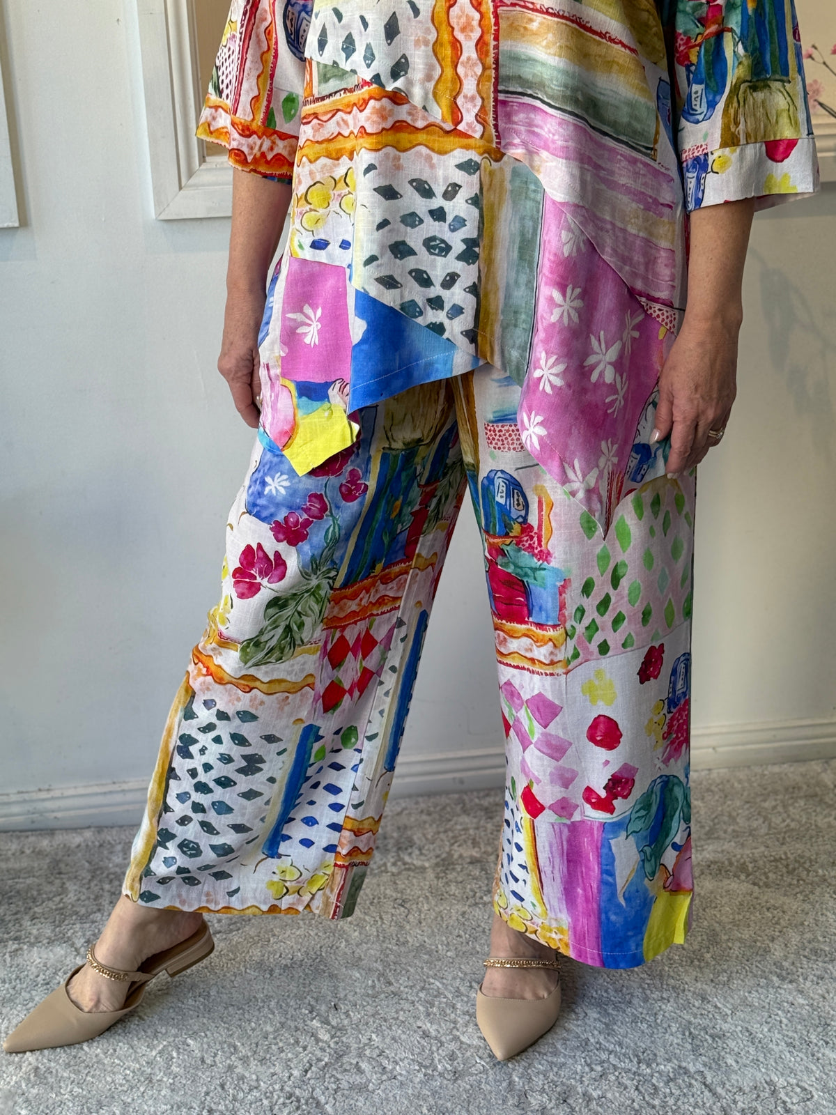 Niylah Mediterranean Linen Pants
