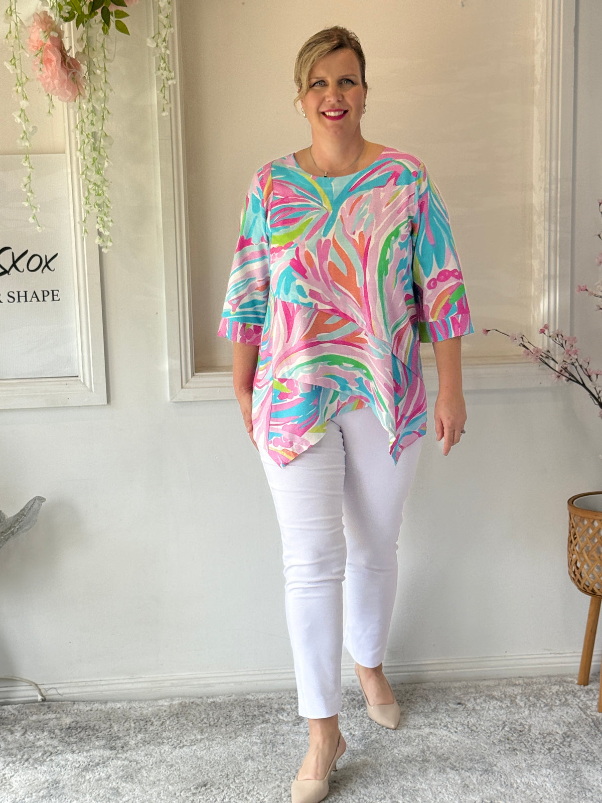 Kylie White Stretch Pants