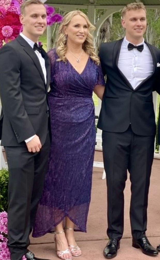 Gemma Purple Shimmer Gown