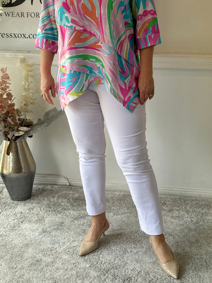Kylie White Stretch Pants