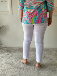 Kylie White Stretch Pants