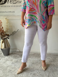 Kylie White Stretch Pants