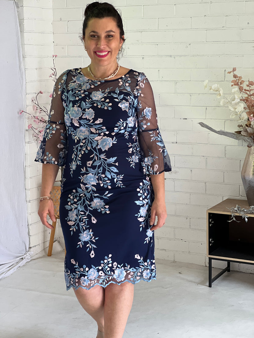 Lavinia Dress Navy