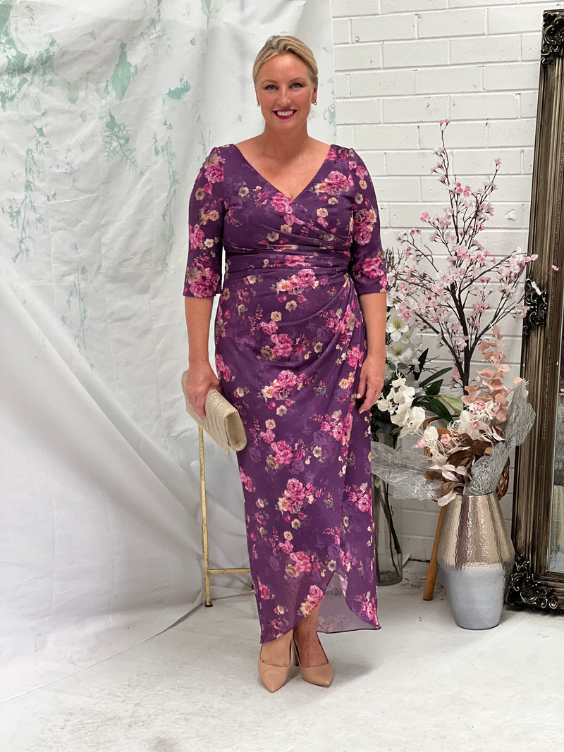 Lima Pink Blossom Evening Dress