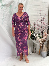 Lima Pink Blossom Evening Dress