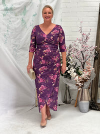 Lima Pink Blossom Evening Dress