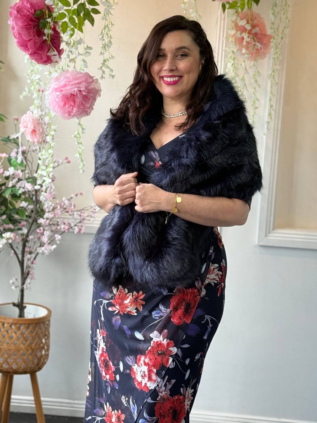 Xissi Faux Fur Shawl