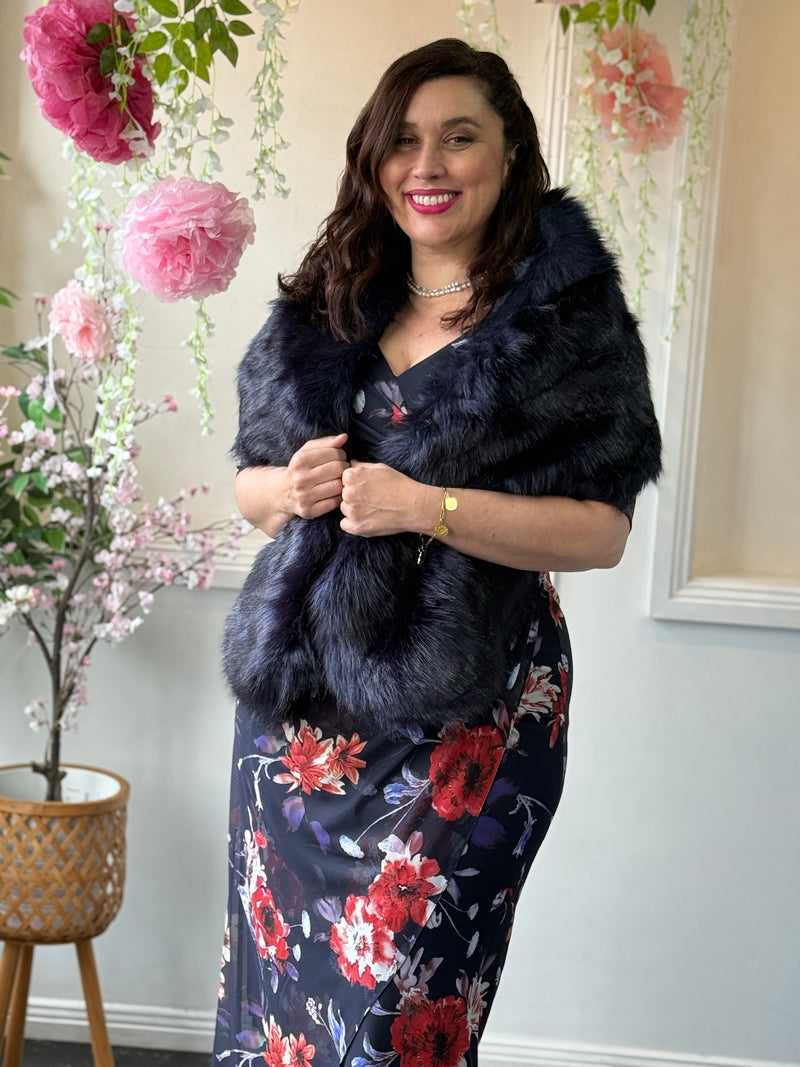 Xissi Faux Fur Shawl