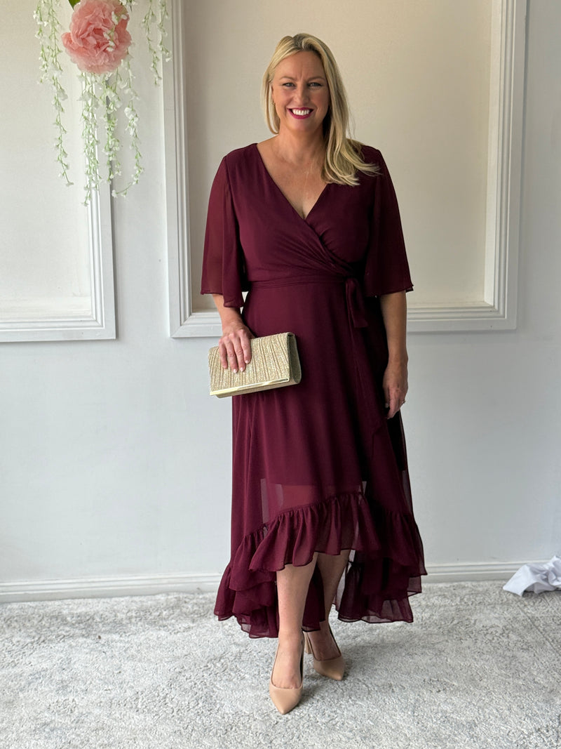 Lolita Burgundy Evening Dress