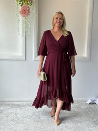Lolita Burgundy Evening Dress