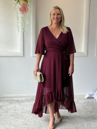 Lolita Burgundy Evening Dress