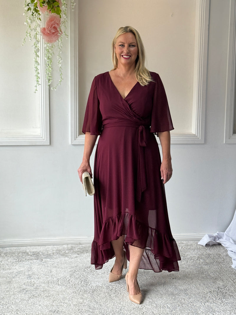 Lolita Burgundy Evening Dress