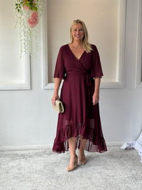Lolita Burgundy Evening Dress
