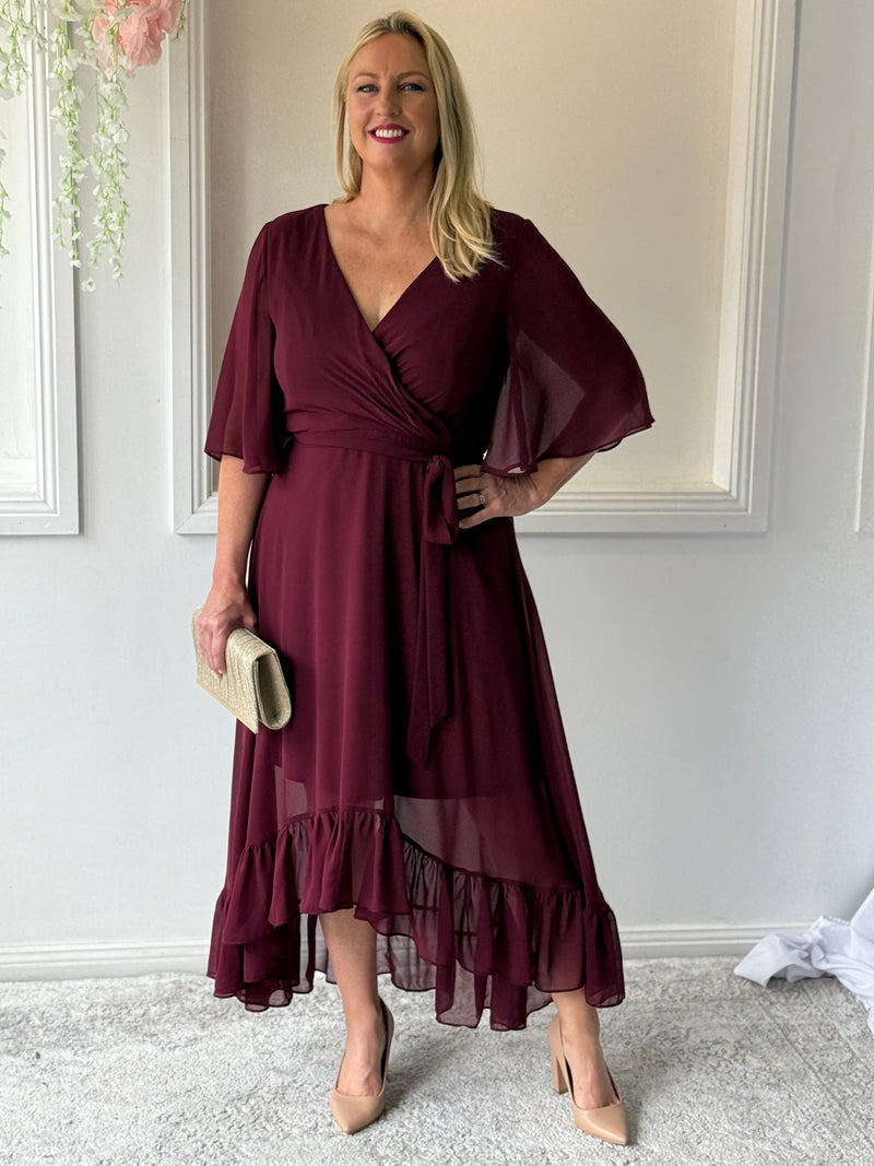 Lolita Burgundy Evening Dress
