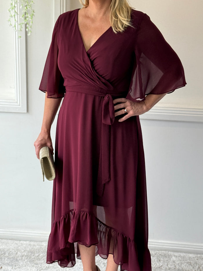 Lolita Burgundy Evening Dress