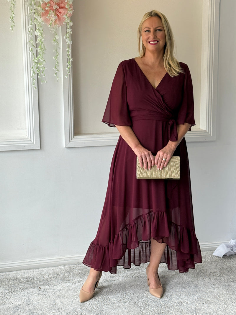 Lolita Burgundy Evening Dress