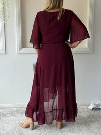 Lolita Burgundy Evening Dress