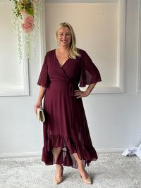 Lolita Burgundy Evening Dress