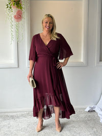 Lolita Burgundy Evening Dress