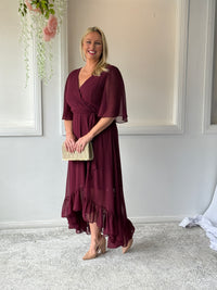 Lolita Burgundy Evening Dress