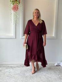 Lolita Burgundy Evening Dress