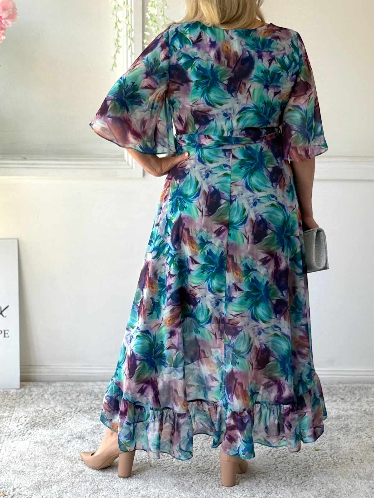 Lolita Jade Floral Evening Dress