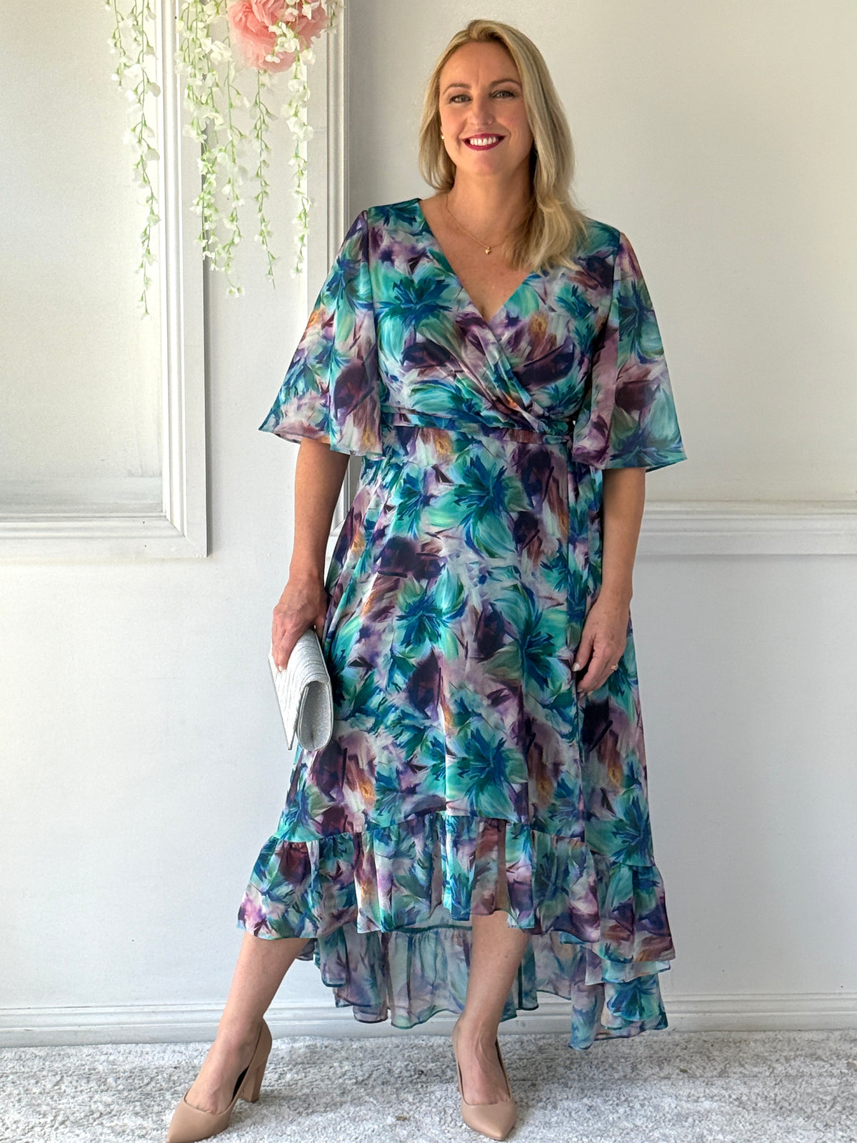 Lolita Jade Floral Evening Dress