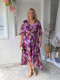 Lolita Lilac Floral Evening Dress