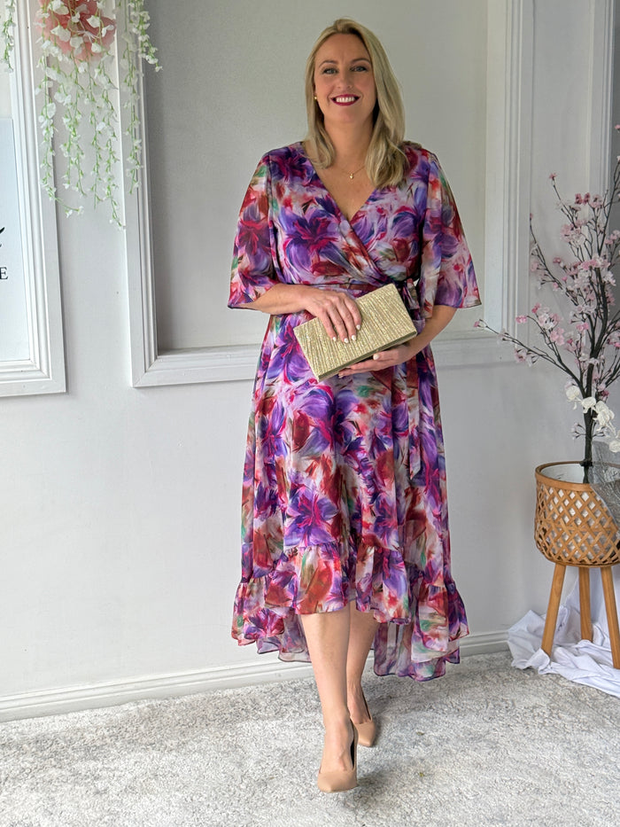 Lolita Lilac Floral Evening Dress