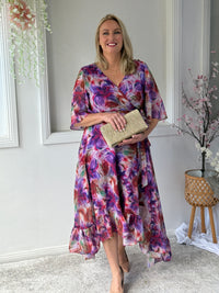 Lolita Lilac Floral Evening Dress