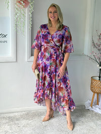 Lolita Lilac Floral Evening Dress