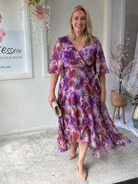 Lolita Lilac Floral Evening Dress