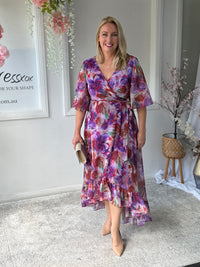 Lolita Lilac Floral Evening Dress