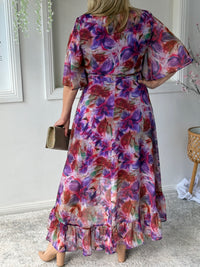 Lolita Lilac Floral Evening Dress