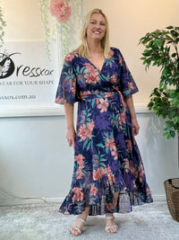 Lolita Peach Hibiscus Evening Dress