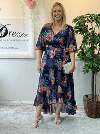 Lolita Peach Hibiscus Evening Dress