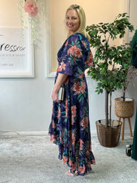 Lolita Peach Hibiscus Evening Dress
