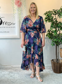 Lolita Peach Hibiscus Evening Dress