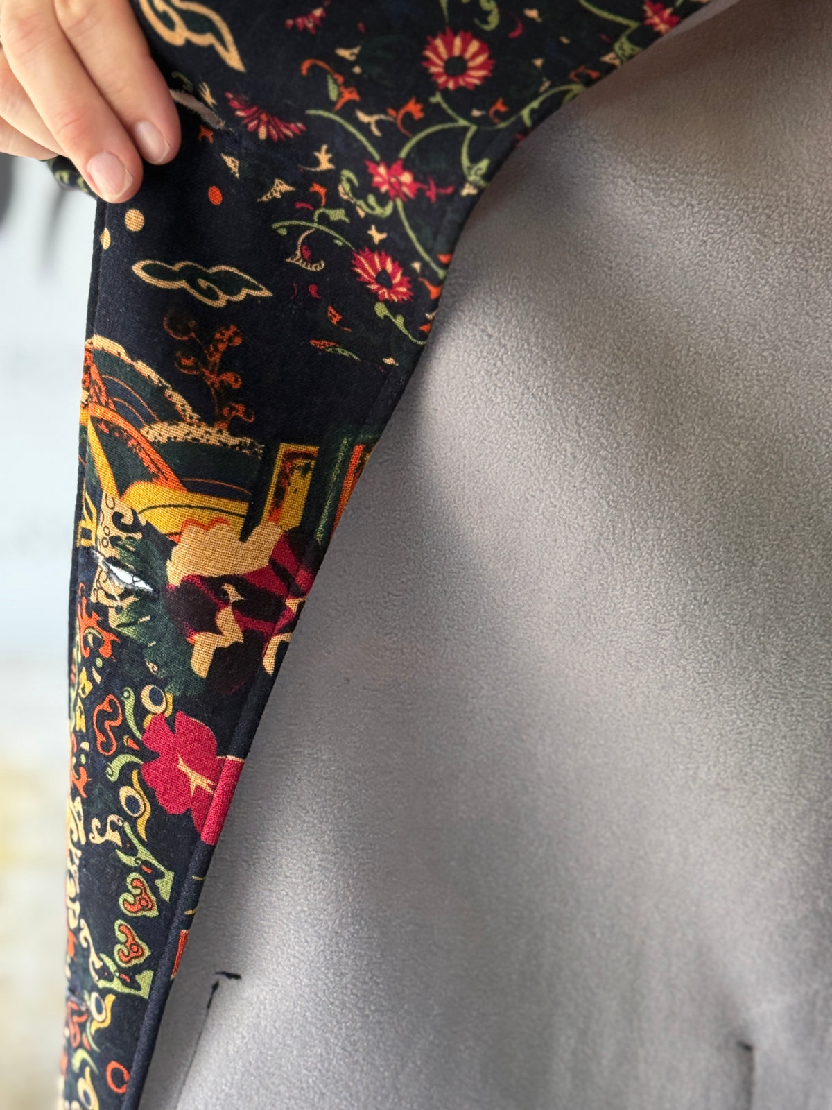 Lorelai Japanese Print Fleece Coat