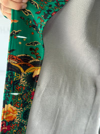 Lorelai Green Abstract Fleece Coat