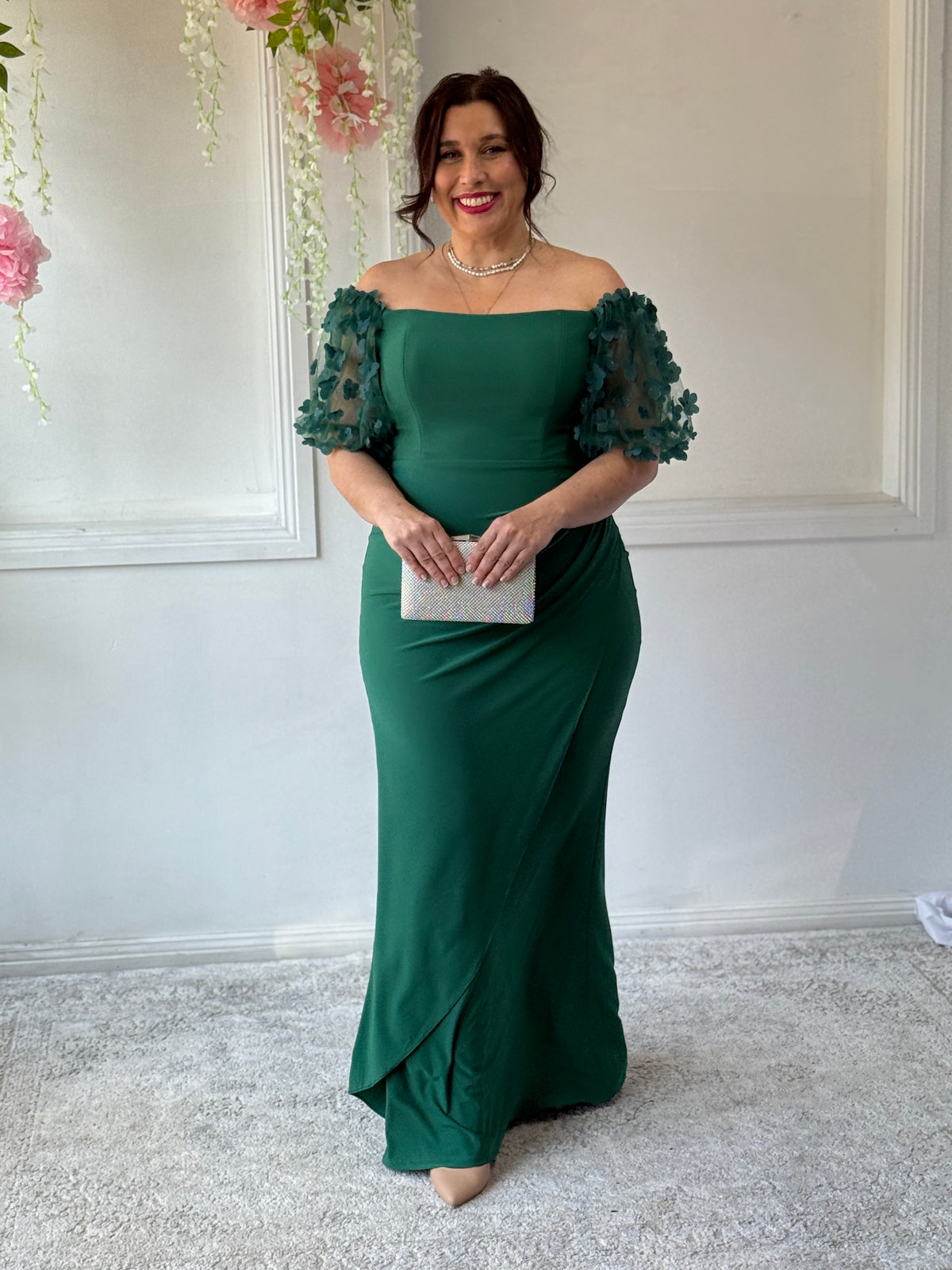 Madeline Emerald Evening Gown