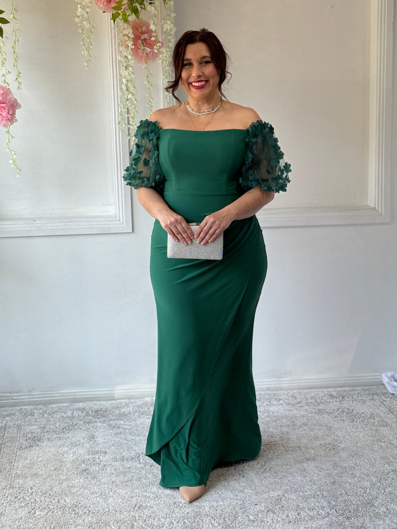 Madeline Emerald Evening Gown